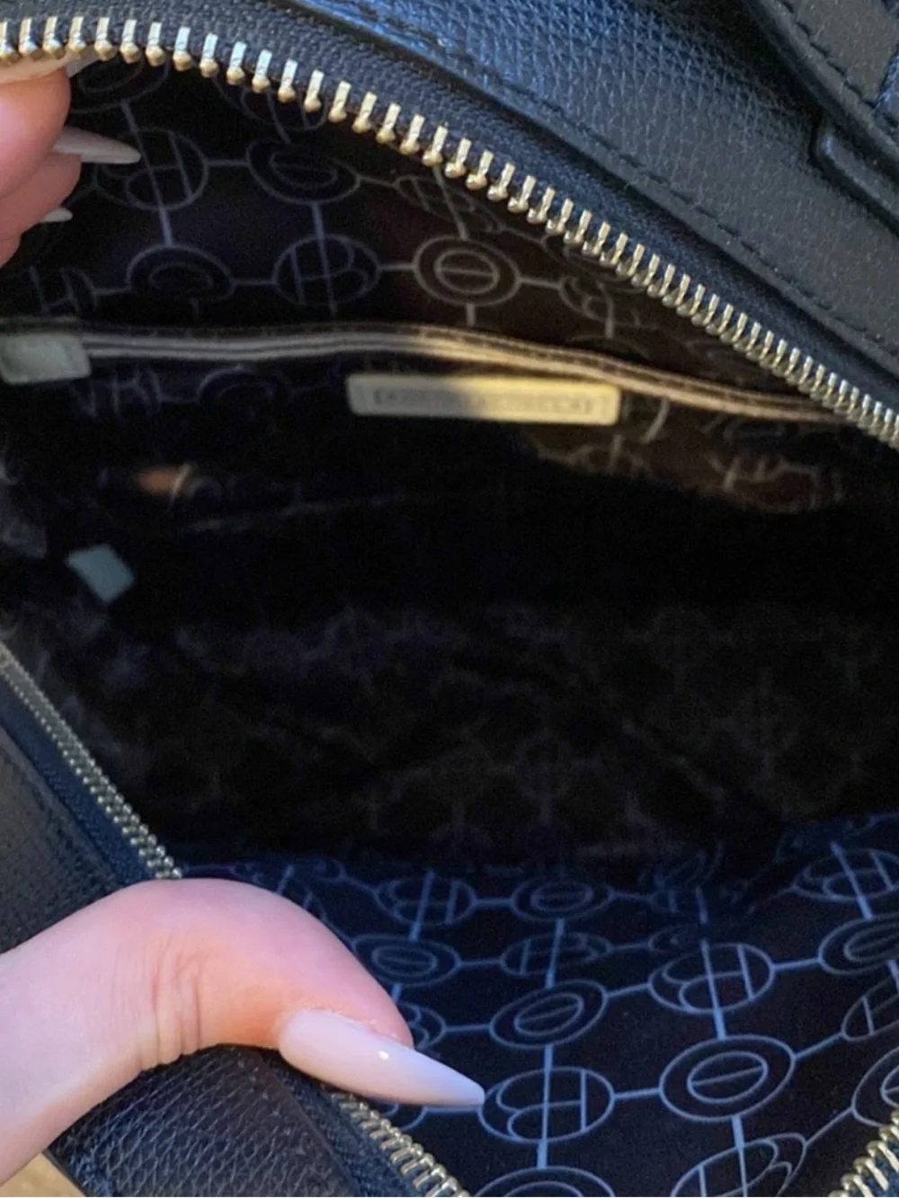 Henri Bendel Black Leather West 57th Backpack